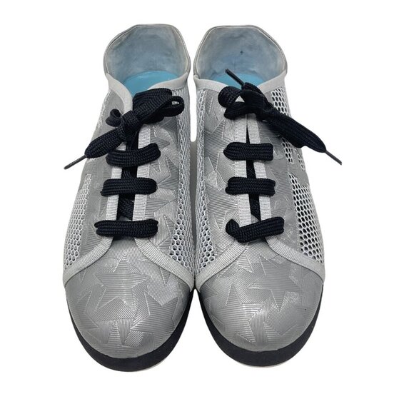 Thierry Rabotin Runner Mesh Platform Sneakers Silver Size 38 - Picture 4 of 8